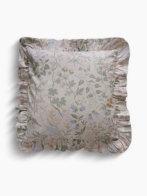 Flora Kuddfodral Volang 50x50