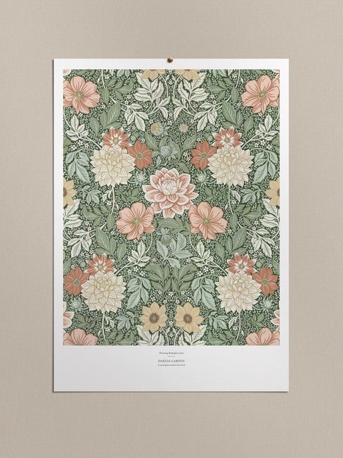 Poster Dahlia Garden