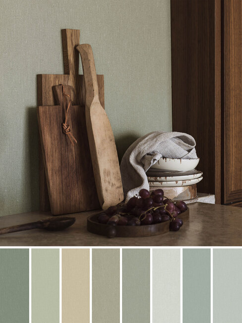 Linen gröna toner A4